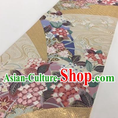 Japanese Kimono Classical Pattern Brocade Belt Asian Japan Traditional National Yukata Waistband for Women