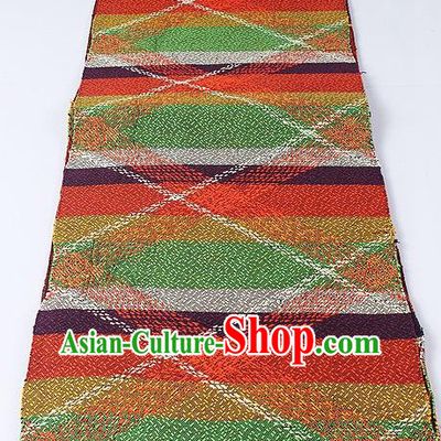 Japanese Kimono Classical Pattern Design Colorful Brocade Belt Asian Japan Traditional National Yukata Waistband for Women
