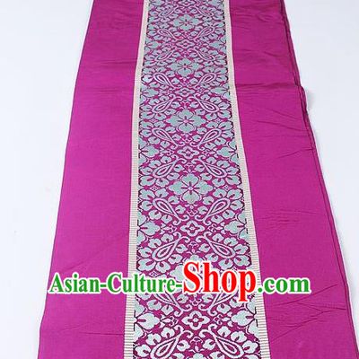 Japanese National Kimono Classical Pattern Design Rosy Brocade Belt Asian Japan Traditional Yukata Waistband for Women