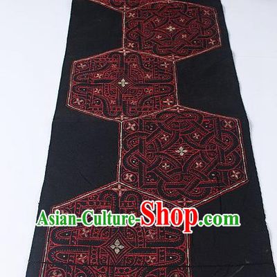 Japanese Kimono Classical Pattern Design Black Brocade Belt Asian Japan Traditional National Yukata Waistband for Women