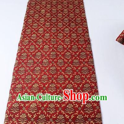 Japanese Ceremony Kimono Classical Pattern Purplish Red Belt Asian Japan Traditional Yukata Waistband for Women