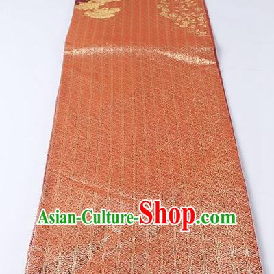 Japanese Kimono Accessories Classical Diamond Pattern Red Belt Asian Japan Traditional Ceremony Yukata Waistband for Women