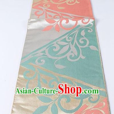 Japanese Kimono Accessories Classical Scroll Pattern Belt Asian Japan Traditional Ceremony Yukata Waistband for Women