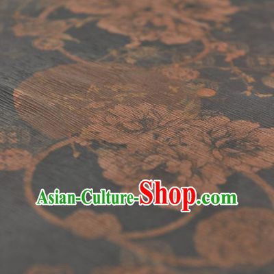 Chinese Traditional Classical Pattern Design Blue Gambiered Guangdong Gauze Asian Brocade Silk Fabric