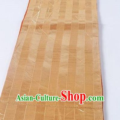 Asian Japanese Yukata Accessories Classical Pattern Golden Brocade Belt Japan Traditional Kimono Waistband for Women