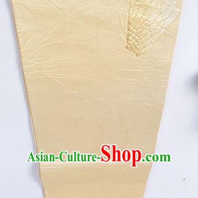 Asian Japanese Yukata Accessories Classical Pattern Champagne Brocade Belt Japan Traditional Kimono Waistband for Women