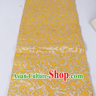Asian Japanese Classical Pattern Golden Brocade Waistband Kimono Accessories Traditional Yukata Belt for Women