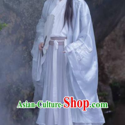 Chinese Ancient Jin Dynasty Prince Hanfu Clothing Traditional Swordsman Nobility Childe Replica Costume for Men
