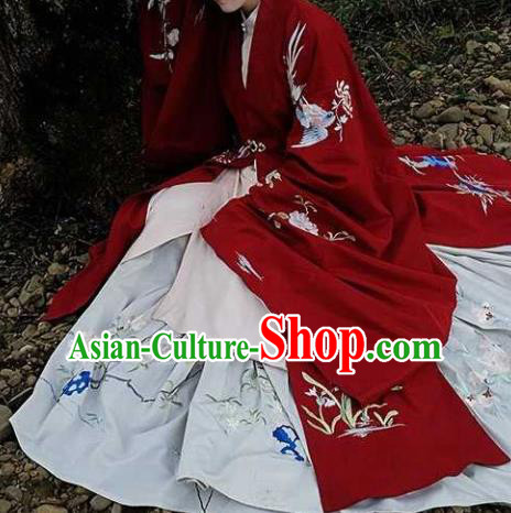 Traditional Chinese Ming Dynasty Palace Princess Hanfu Dress Ancient Court Wedding Replica Costumes for Women