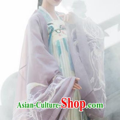 Traditional Chinese Tang Dynasty Princess Hanfu Dress Ancient Flower Goddess Replica Costumes for Women