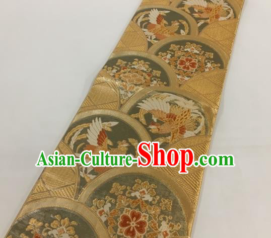 Japanese Traditional Classical Phoenix Pattern Golden Waistband Kimono Brocade Accessories Asian Japan Yukata Belt for Women Japanese Traditional Classical Phoenix Pattern Golden Waistband Kimono Brocade Accessories Asian Japan Yukata Belt for Women