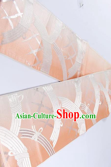 Japanese Classical Pattern Pink Waistband Traditional Kimono Brocade Accessories Asian Japan Yukata Belt for Women Japanese Classical Pattern Pink Waistband Traditional Kimono Brocade Accessories Asian Japan Yukata Belt for Women