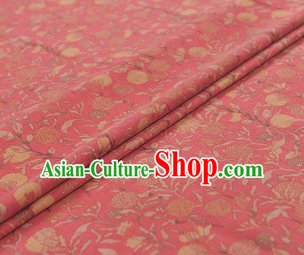 Chinese Traditional Hydrangea Pattern Design Pink Gambiered Guangdong Gauze Asian Brocade Silk Fabric Chinese Traditional Hydrangea Pattern Design Pink Gambiered Guangdong Gauze Asian Brocade Silk Fabric