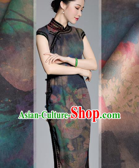 Asian Chinese Classical Pattern Brocade Satin Drapery Traditional Cheongsam Brocade Silk Fabric Asian Chinese Classical Pattern Brocade Satin Drapery Traditional Cheongsam Brocade Silk Fabric