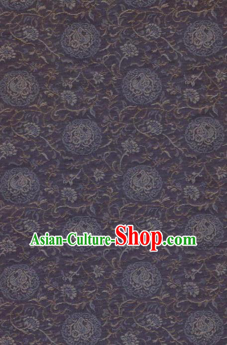 Japanese Traditional Kimono Classical Phoenix Pattern Purple Brocade Asian Japan Satin Drapery Silk Fabric Japanese Traditional Kimono Classical Phoenix Pattern Purple Brocade Asian Japan Satin Drapery Silk Fabric