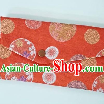 Japanese Traditional Brocade Handbag Asian Japan Nishijin Satin Bags Wallet
