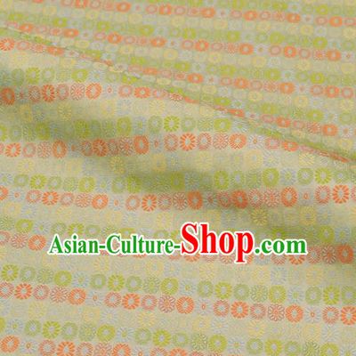 Japanese Traditional Kimono Classical Pattern Brocade Damask Asian Japan Nishijin Satin Drapery Silk Fabric