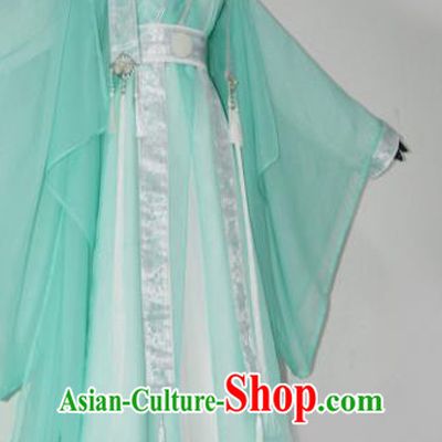 Customized Chinese Cosplay Swordsman Shen Qingqiu Green Costume Ancient Drama Childe Clothing for Men