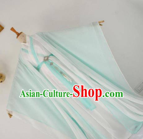 Chinese Customized Traditional Cosplay Taoist Green Costume Ancient Drama Childe Swordsman Clothing for Men Chinese Customized Traditional Cosplay Taoist Green Costume Ancient Drama Childe Swordsman Clothing for Men