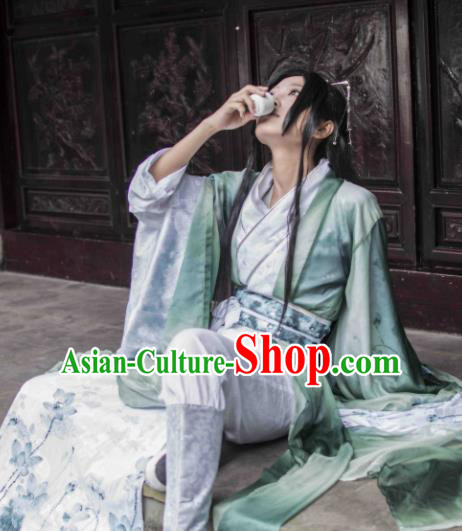Chinese Customized Traditional Cosplay Childe Costume Ancient Drama Swordsman Clothing for Men Chinese Customized Traditional Cosplay Childe Costume Ancient Drama Swordsman Clothing for Men