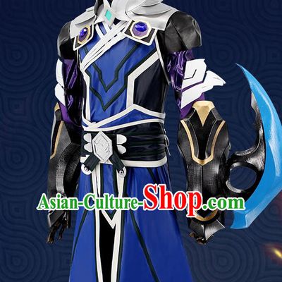 Customized Chinese Cosplay Knight Costume Body Armor Ancient Swordsman Clothing for Men