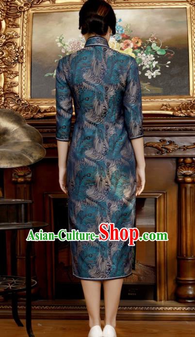 Chinese Traditional Customized Cheongsam National Costume Classical Qipao Dress for Women Chinese Traditional Customized Cheongsam National Costume Classical Qipao Dress for Women