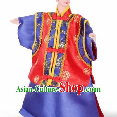 Traditional Chinese Handmade Nobility Childe Puppet Marionette Puppets String Puppet Wooden Image Arts Collectibles