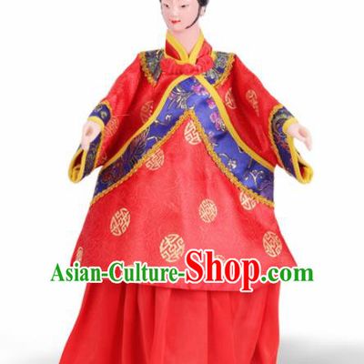 Traditional Chinese Handmade Nobility Lady Puppet Marionette Puppets String Puppet Wooden Image Arts Collectibles