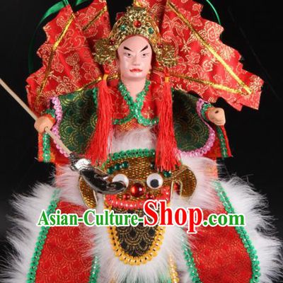 Traditional Chinese Handmade Takefu Puppet Marionette Puppets String Puppet Wooden Image Arts Collectibles