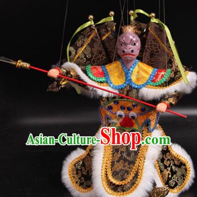 Traditional Chinese Handmade Bull Demon King Puppet Marionette Puppets String Puppet Wooden Image Arts Collectibles