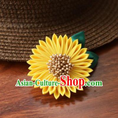 Japanese Traditional Hair Accessories Asian Japan Chrysanthemum Hair Claw for Women