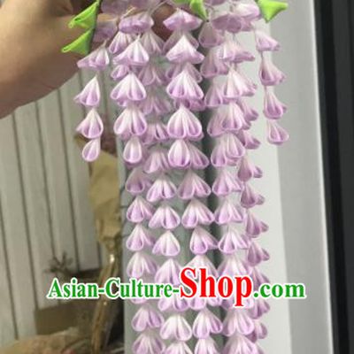 Japanese Traditional Hair Accessories Asian Japan Wisteria Tassel Hairpins for Women