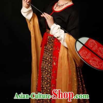 Chinese Traditional Tang Dynasty Court Concubine Hanfu Dress Ancient Imperial Consort Replica Costumes for Women