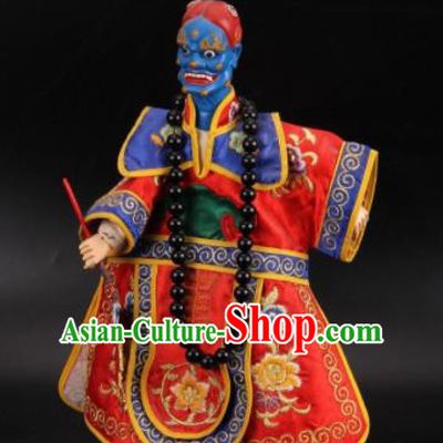 Traditional Chinese Handmade Kuixing Puppet Marionette Puppets String Puppet Wooden Image Arts Collectibles