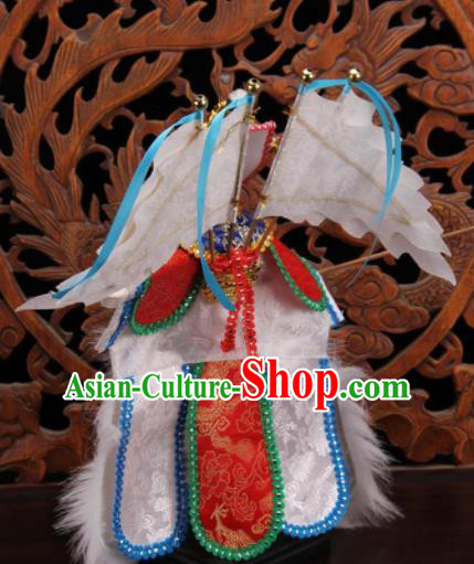 Traditional Chinese Handmade White Clothing Takefu Bai Qi Puppet Marionette Puppets String Puppet Wooden Image Arts Collectibles Traditional Chinese Handmade White Clothing Takefu Bai Qi Puppet Marionette Puppets String Puppet Wooden Image Arts Collectibles