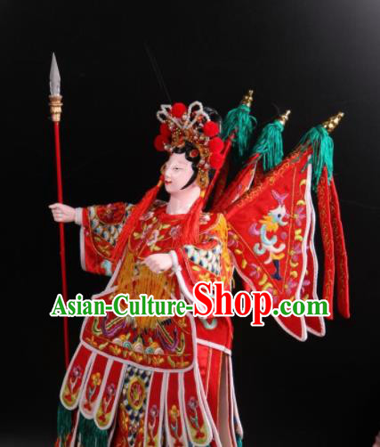 Traditional Chinese Handmade Female General Puppet Marionette Puppets String Puppet Wooden Image Arts Collectibles Traditional Chinese Handmade Female General Puppet Marionette Puppets String Puppet Wooden Image Arts Collectibles