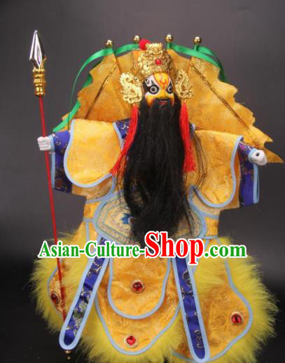 Traditional Chinese Handmade Yellow General Puppet Marionette Puppets String Puppet Wooden Image Arts Collectibles Traditional Chinese Handmade Yellow General Puppet Marionette Puppets String Puppet Wooden Image Arts Collectibles