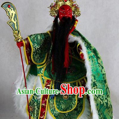Chinese Traditional Beijing Opera Guan Yu Marionette Puppets Handmade Puppet String Puppet Wooden Image Arts Collectibles