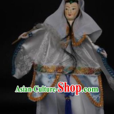 Chinese Traditional Beijing Opera Avalokitesvara Marionette Puppets Handmade Puppet String Puppet Wooden Image Arts Collectibles