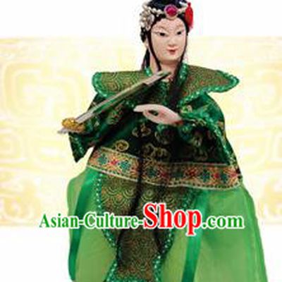 Chinese Traditional Beijing Opera Xiao Qing Marionette Puppets Handmade Puppet String Puppet Wooden Image Arts Collectibles