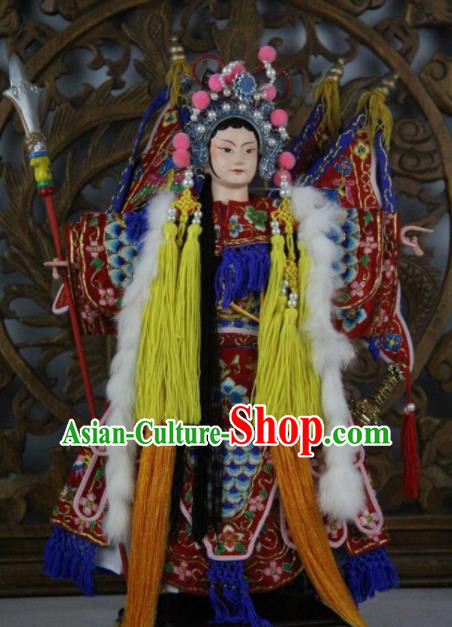Traditional Chinese Swordswoman Mu Guiying Marionette Puppets Handmade Puppet String Puppet Wooden Image Arts Collectibles Traditional Chinese Swordswoman Mu Guiying Marionette Puppets Handmade Puppet String Puppet Wooden Image Arts Collectibles