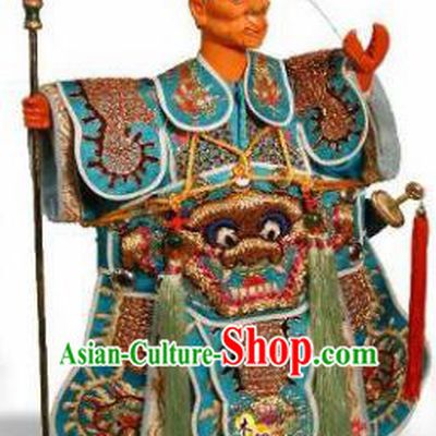 Traditional Chinese Shrimp Soldier Marionette Puppets Handmade Puppet String Puppet Wooden Image Arts Collectibles
