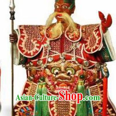 Traditional Chinese Crab General Marionette Puppets Handmade Puppet String Puppet Wooden Image Arts Collectibles