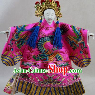 Traditional Chinese Rosy Number One Scholar Marionette Puppets Handmade Puppet String Puppet Wooden Image Arts Collectibles