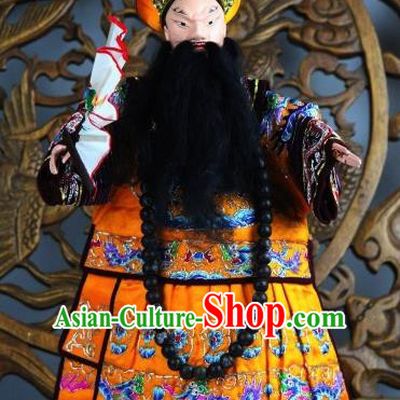 Traditional Chinese Emperor Kang Xi Marionette Puppets Handmade Puppet String Puppet Wooden Image Arts Collectibles