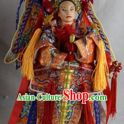 Traditional Chinese Heavenly King Marionette Puppets Handmade Puppet String Puppet Wooden Image Arts Collectibles