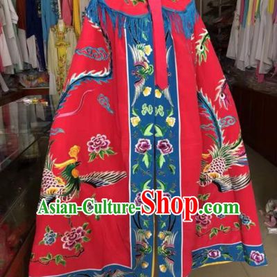 Traditional Chinese Handmade Beijing Opera Diva Costumes Ancient Peri Princess Rosy Cloak for Women