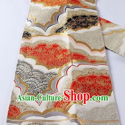 Traditional Japanese Classical Pattern Waistband Kimono Brocade Accessories Yukata Belt for Women