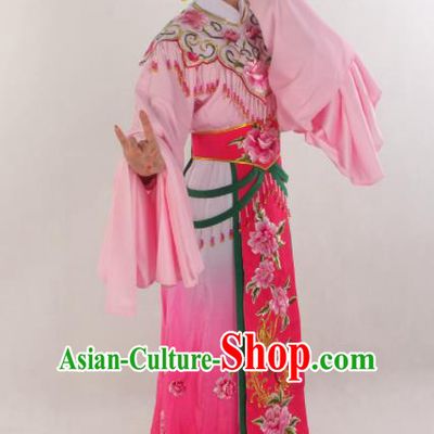 Handmade Traditional Chinese Beijing Opera Hua Tan Diva Rosy Dress Ancient Imperial Consort Costumes for Women