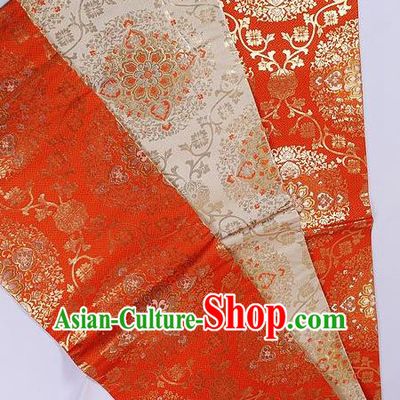 Traditional Japanese Classical Pattern Cannetille Waistband Kimono Brocade Accessories Yukata Belt for Women